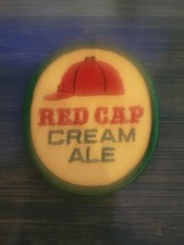 Red Cap Cream Ale Beer Patch Embroidered Vint...