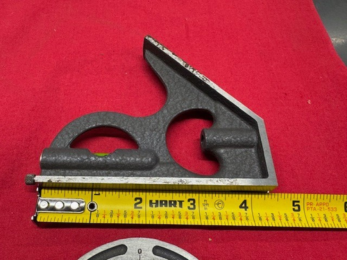 Brown & Sharpe 599-425 Protractor Head, 7" & Square Head -VINTAGE - Picture 3 of 7
