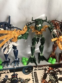 LEGO BIONICLE 6 PIRAKA 8900 8901 8902 8903 8904 8905 + 8626 Irnakk book & parts