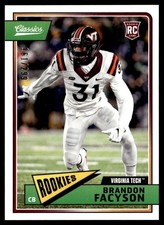 2018 Panini Classics Red Back Brandon Facyson Rookie 161/299 #274