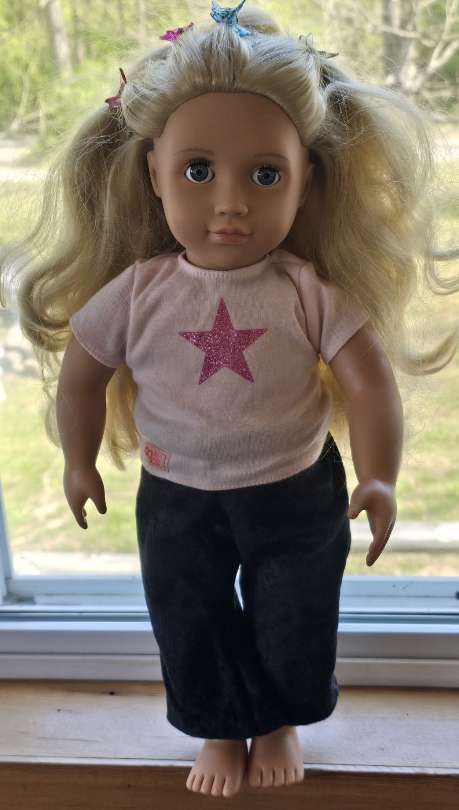 Our Generation Doll blonde hair Blue eyes Battat H18000-01 w