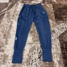 Edge Lifestyle Jogger Mens Medium Blue Stretch Performance Tech Taper Cargo