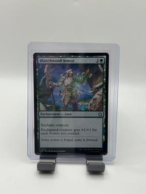 MTG, Blanchwood Armor $3 ORDER MIN 213 Foundations Regular