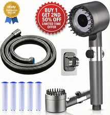 Handheld high-pressure shower head,with 3 Mode 5 Filter to Improve Water Quality