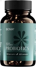 Probióticos BIOMA para apoyo a la salud intestinal digestivo para hombres mujeres 60 cápsulas blandas EE. UU.
