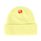 Supreme Script Logo Loose Gauge Beanie Jaune Tricot Casquette Chapeau pour Homme K4424