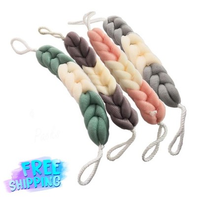 AARainbow 4-Pack Long Back Scrubber Mesh Sponge w/ Handles Free Shipping