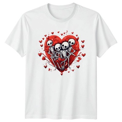 Our Love Is To Die T-Shirt Skelette Goth Valentinstag