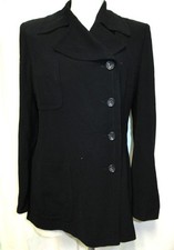 VTG 90's ~Gucci  ~ BLACK  ONE SIDE BUTTON Jacket Blazer ~ SIZE 42 ITALY  US 6/8