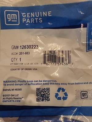 OE GM 12630223 Gaskets, Water Pump LS1, LS2, LS3, LS7, L92, L59, LQ4, LQ9, LSA