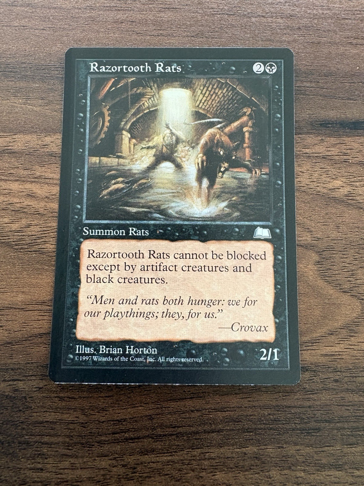 MTG Magic the Gathering Razortooth Rats (78/167) Weatherlight LP