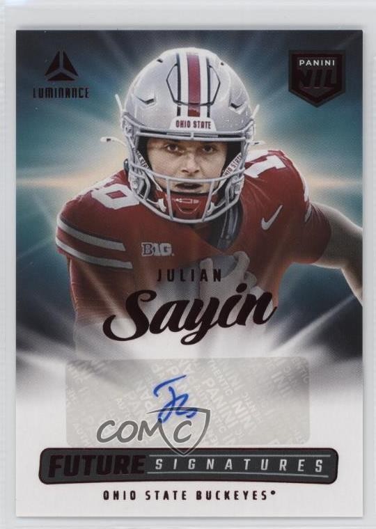 2025 Panini Luminance Future Signatures NIL Red Julian Sayin #NIL-15 Auto