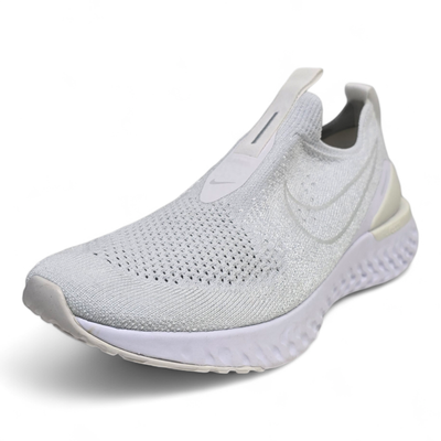 nike epic phantom react flyknit white pure platinum
