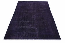 modern vintage oriental rug purple in 320x210cm