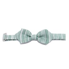 3090Y butterfly boy BABY GRAZIELLA green linen bow tie