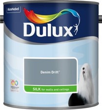 Dulux Silk Interior Walls & Ceilings Emulsion Paint 2.5L - Denim Drift