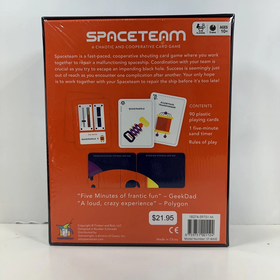 Карточная игра Spaceteam A Chaotic & Cooperative Gamewright - Изображение 2 из 3