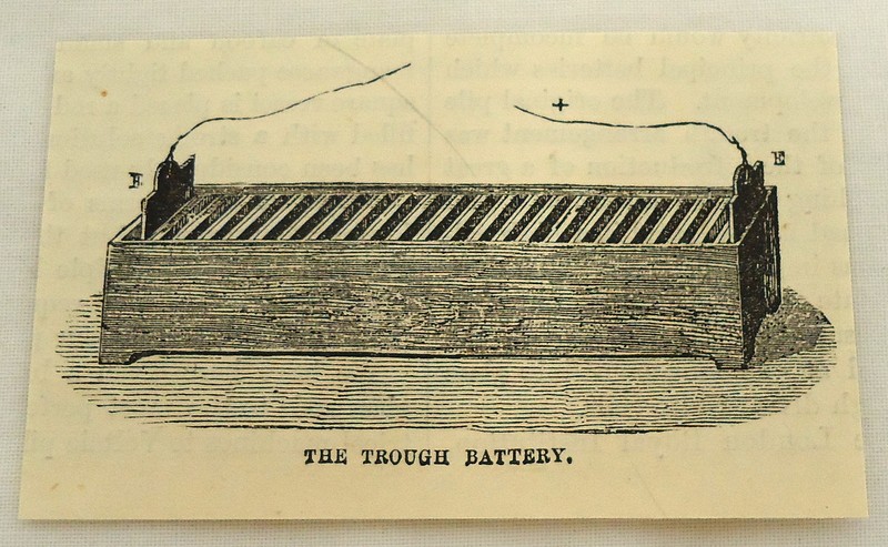 small 1878 magazine engraving ~ THROUGH BATTERY ~ by William Cruickshank