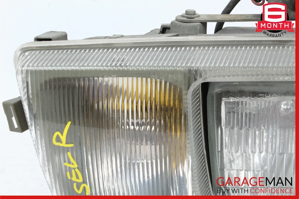 Conjunto de lámpara de faros delanteros derechos 86-91 Mercedes W126 420SEL OEM Foto 2 de 4