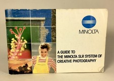 Minolta A Guide to The Minolta SLR camera System Of Creative Photo - MD Mount