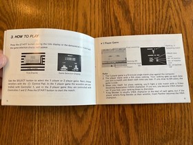 Vintage 1987 Pro Wrestling Instruction Booklet, Nintendo NES, NES-PW-USA