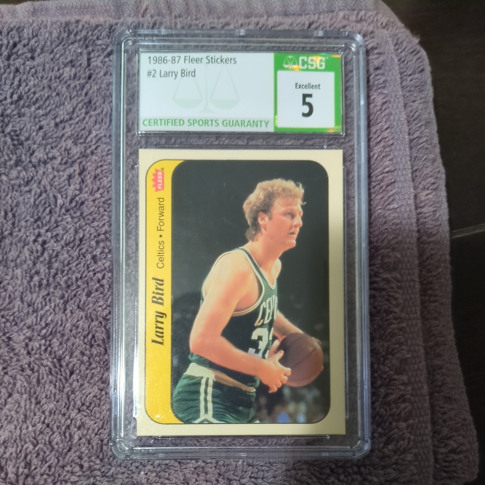 1986 Larry Bird Fleer Sticker #2 CS 5