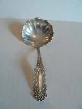 MECHANICS SILVER CO ./ WATSON STERLING SILVER "EUGENIE" SAUCE LADLE, c. 1895