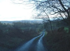 Photo 6x4 Darky Dale Lane emerging from the woods Bedstone View east acro c2008