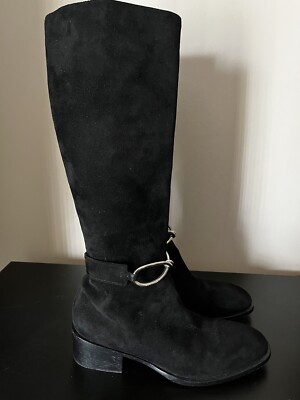 Balenciaga Black Suede Boots Woman