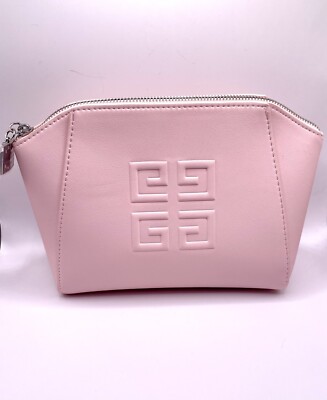 Givenchy 4G Logo Pink CLUTCH Cosmetic MAKEUP Bag POUCH ONLY