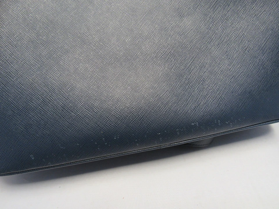 PRADA 1BA274 Galleria Baltico Navy Saffiano Leather Medium Double Zip Tote Bag - Image 3 of 4