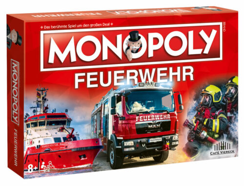 Monopoly Feuerwehr 2021 Brettspiel Fans Einsatz Blaulicht Kameraden - Bild 1 von 5