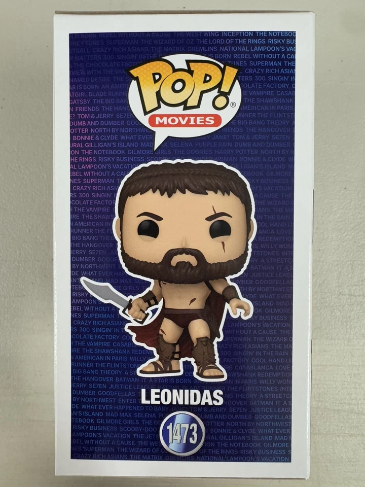Leonidas (usado en batalla) 1473 ~ Warner Brothers: 300 ~ vinilo Funko Pop ~ películas Foto 4 de 4