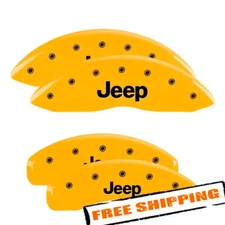 MGP 42020SJEPYL Gloss Yellow Caliper Covers for 11-21 Jeep Grand Cherokee