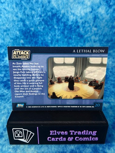 Star Wars: Attack of the Clones UK SINGLE Non-Sport Trading Card by Topps 2002 - Picture 38 of 176