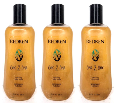 3 Redken One 2 One HYDRATING BODY WASH Gel 10.1 oz Each