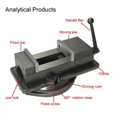 Precision Machine Vise CNC Heavy 4 5 6 8 Inches Angle Fixed Clamp for Milling