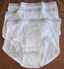 3 Pair Vintage Lee Men's Cotton Underwear/Briefs Size 42 New Old Stock