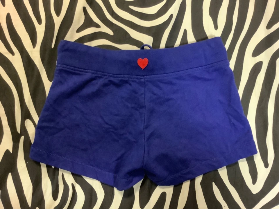 Шорты с низкой талией Twisted Hearts индиго хлопок камень украшенные XS - Изображение 3 из 4