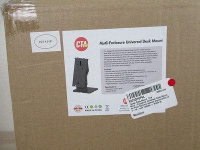 CTA Multi-Enclosre Universal Desk Mount, Up to 3 Tablets Tower 30 Degrees, New