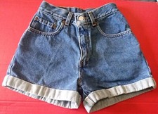 Levi's Girls Short Cuffed Jean Shorts Size 14 Slim