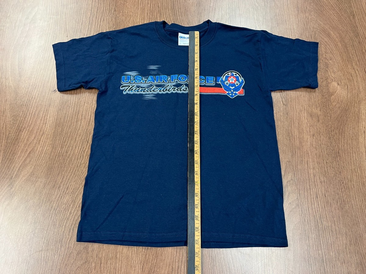 Blue Mash Tシャツ ポスター US AIR FORCE THUNDERBIRDS YOUTH T SHIRT L VINTAGE DEADSTOCK