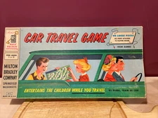 Vintage 1958 Milton Bradley Car Travel Game