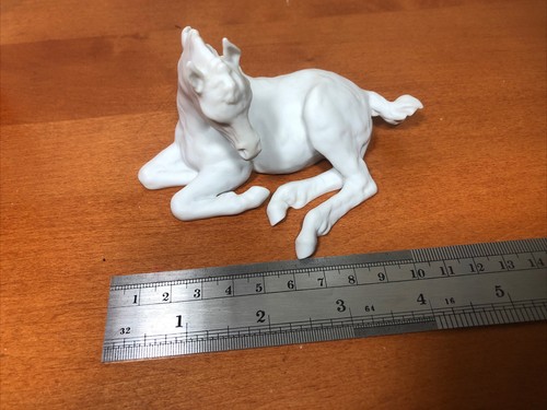VTG AK Kaiser White Porcelain Lying Foal Horse Figurine #525 West Germany NOS - 第 10/12 張圖片