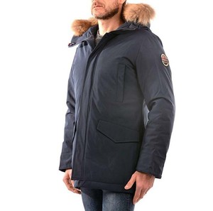 Jacket PARKA MAN Museum Ontario Tech Blue Winter Coat Causal € 4 9 0 | eBay