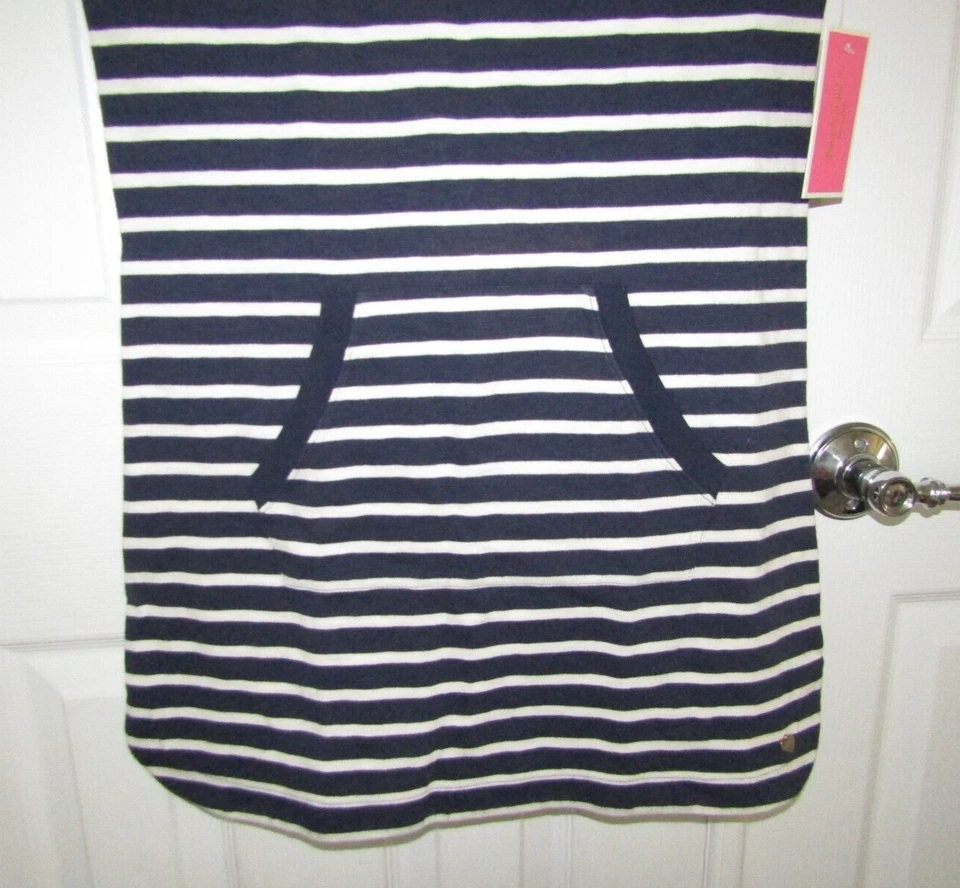 Nuevo con etiquetas Vestido Juicy Couture Harbor a Rayas Camisón Algodón Botones Dorados Talla S Foto 3 de 4