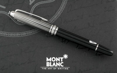 Montblanc Solitaire Doué 144 Black and White Fountain Pen - M Nib