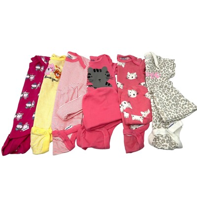 Baby Clothes - Lot of 6 One Piece Summer Outfits - Size 3 - 6 Months