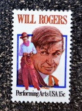 USA1979 #1801 15c Will Rogers - Performing Arts  Mint MH  VF