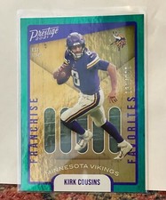 2021 Panini Prestige Football Kirk Cousins Franchise Favorites /199